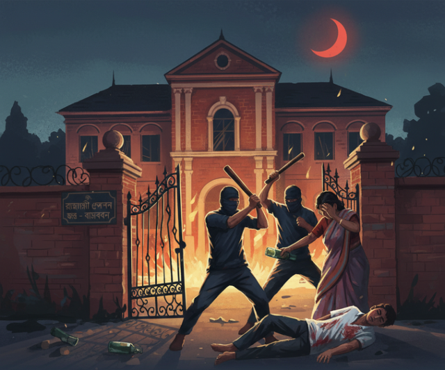 রাজশাহীতে বিচারকের বাড়িতে দুর্বৃত্তদের হামলা; নিহত পুত্র, আহত স্ত্রী
